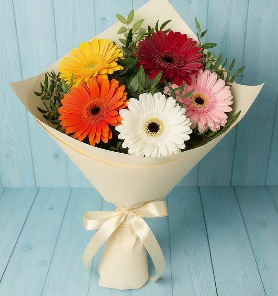 Букет цветов из: Герберы в Ильском
