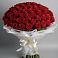 Букет 101 Красная роза Блэк Мэджик в Ильском