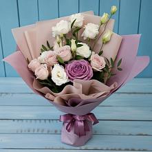 Букет цветов из:  Розы и Лизиантусы в Ильском