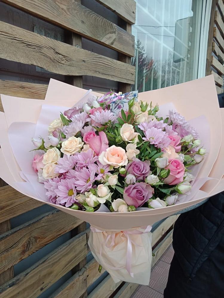 Букет цветов из: Розы и Хризантемы в Ильском