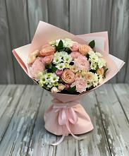 Букет цветов из:  Гвоздики, Розы и Хризантемы в Ильском