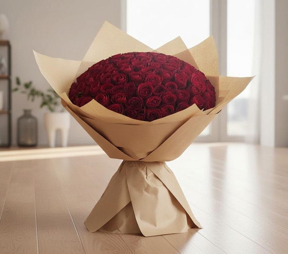 Букет 101 Красная роза в Ильском