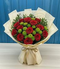 Букет цветов из:  Розы и Хризантемы в Ильском