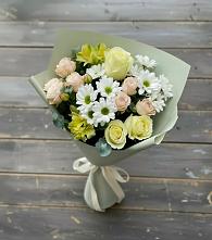 Букет цветов из:  Альстромерии, Розы и Хризантемы в Ильском